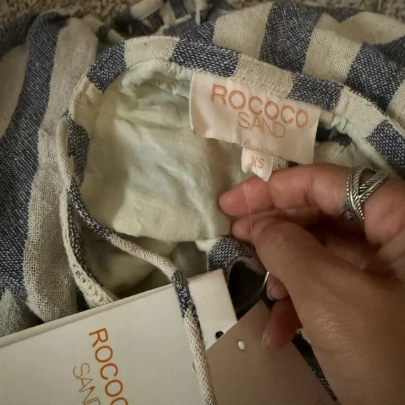 Rococo Sand Backless Striped Dress - Picture 4 of 5